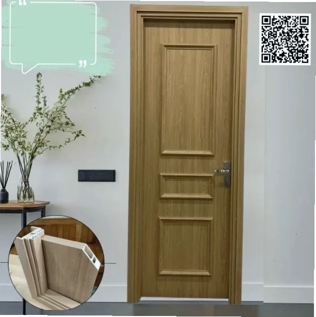 Mẫu cửa vòm nhựa composite vân gỗ sồi hiện đại