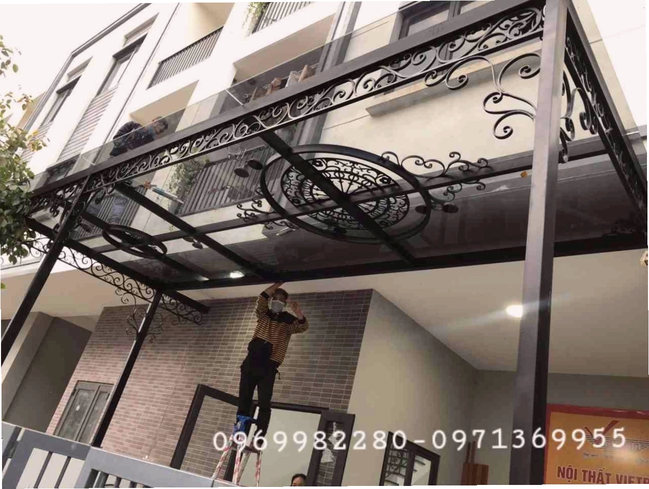 Mẫu mái kính nghệ thuật đẹp