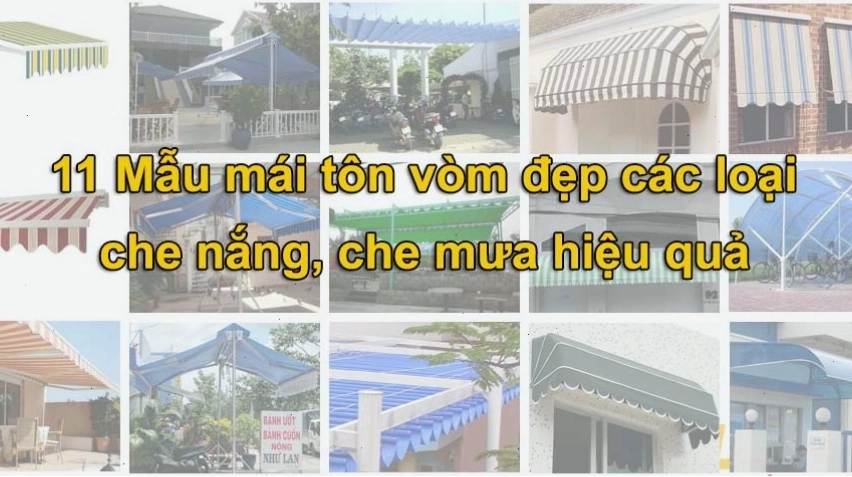 Mẫu mái tôn vòm đẹp cho nhà cấp 4