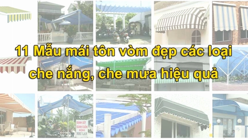 Mẫu mái tôn vòm đẹp với gam màu xanh dương nổi bật