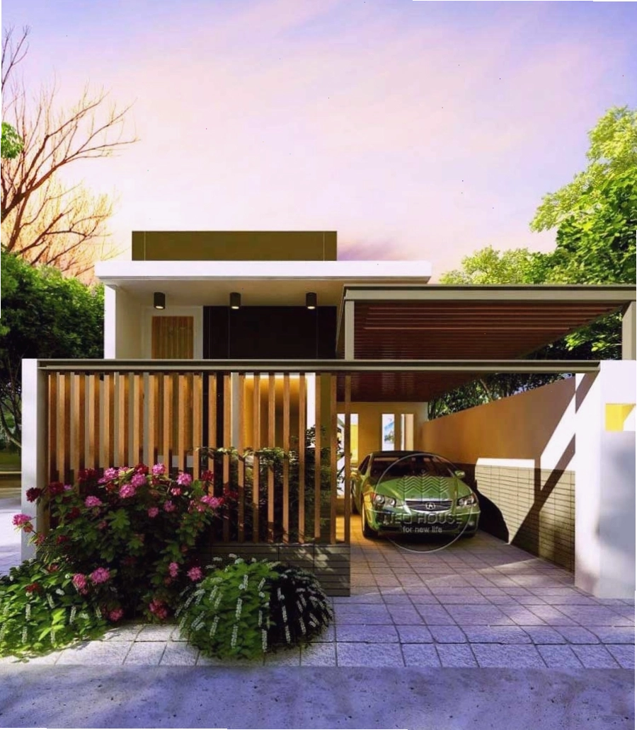 Mẫu nhà cấp 4 mái Nhật đẹp và tiện nghi