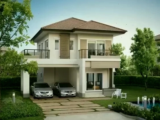 Mẫu nhà mái Nhật 2 tầng ngang 7m với kiến trúc hiện đại và tối ưu không gian