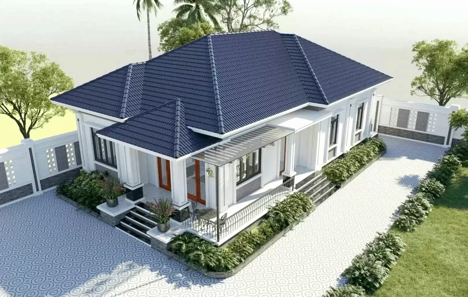 Mẫu nhà mái Nhật phù hợp cho nhiều phong cách thiết kế khác nhau