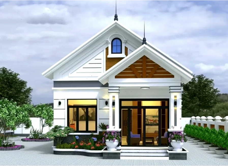 Mẫu nhà mái Thái hiện đại 120m2