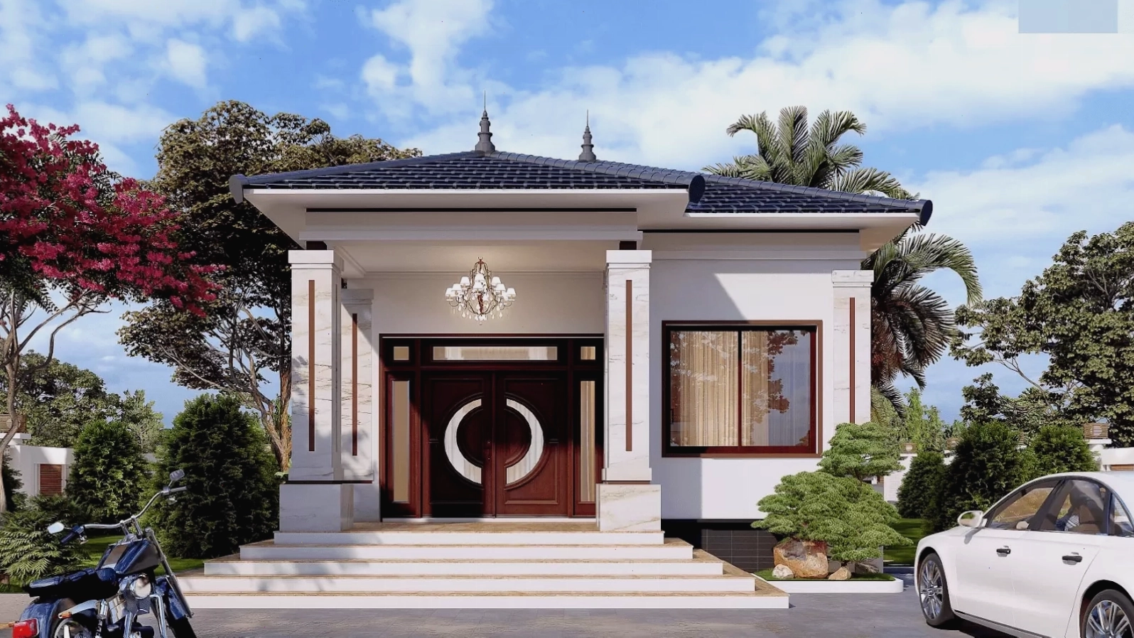 Mẫu nhà mái Thái hiện đại