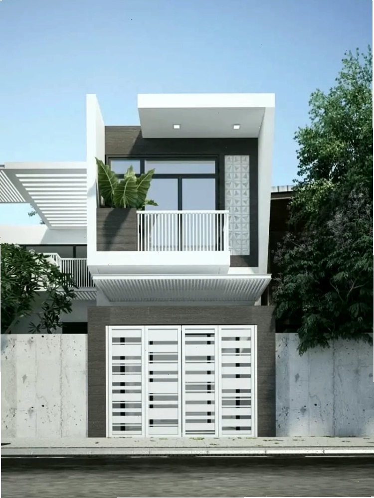 Mẫu nhà ống 2 tầng đẹp ở nông thôn, chi phí thấp