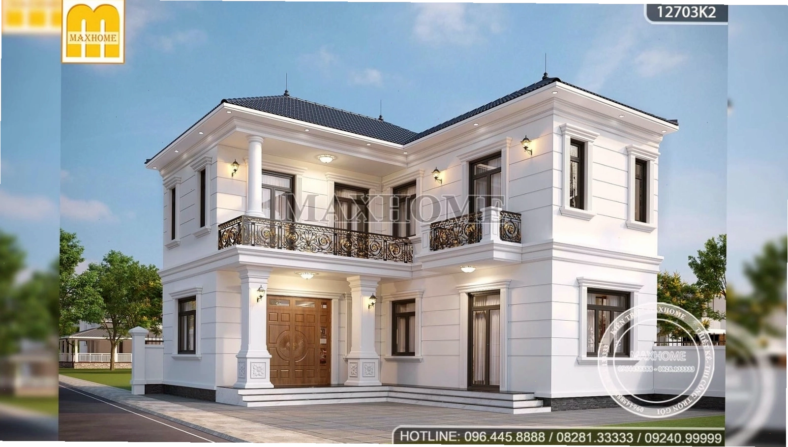 Nhà 2 tầng chữ L mái Nhật với kiến trúc hiện đại và sang trọng