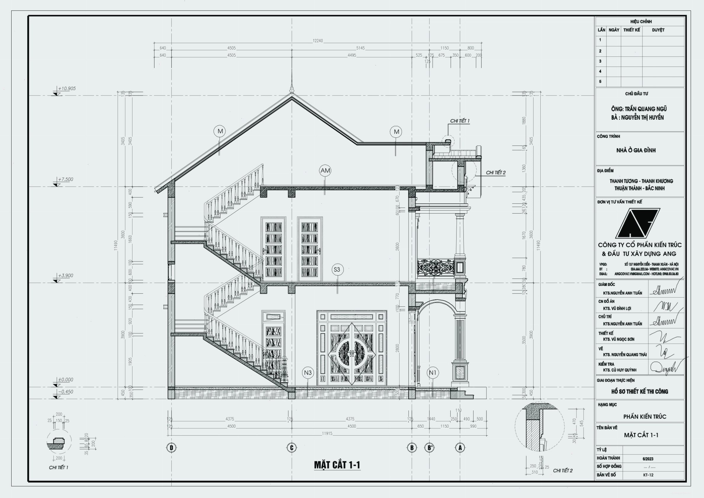 Nhà 2 tầng mái Nhật với chiều cao cân đối, hài hòa