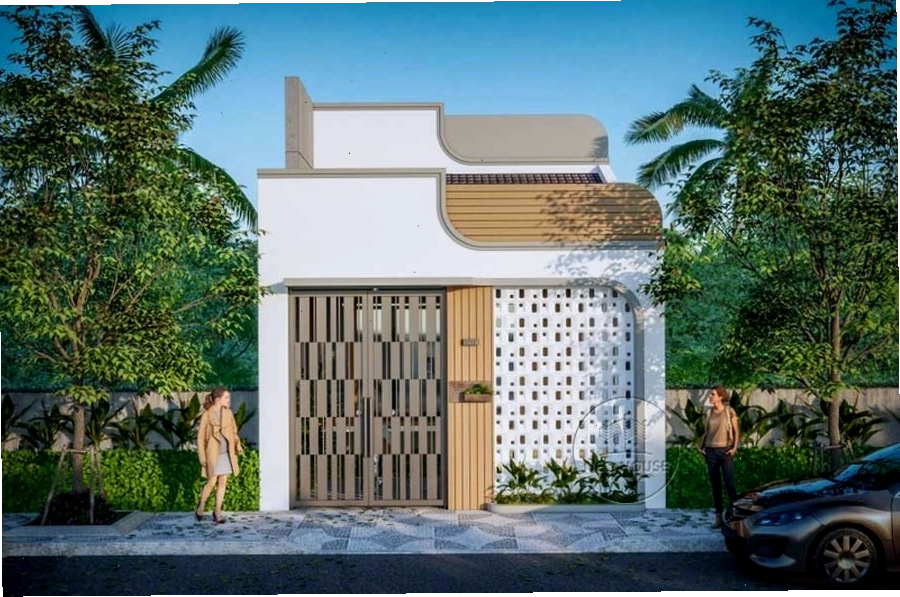Nhà cấp 4 mái bằng hiện đại, tiết kiệm chi phí
