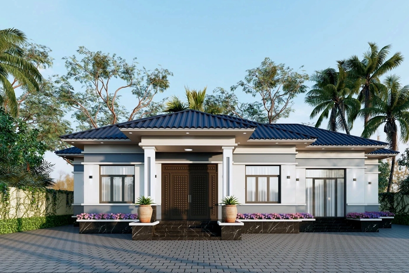 Nhà cấp 4 mái Nhật 120m2 thiết kế hiện đại, sang trọng và đầy đủ tiện nghi