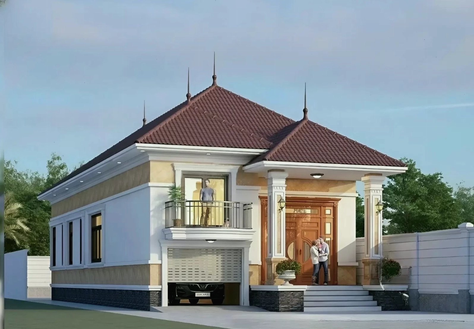 Nhà cấp 4 mái Nhật có gác lửng, tối ưu hóa diện tích sử dụng