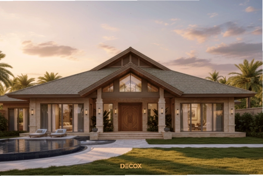 Nhà cấp 4 mái Thái 120m2 có sân rộng rãi