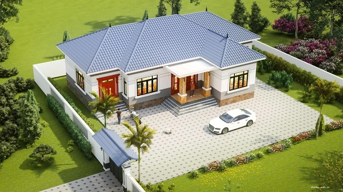 Nhà mái Nhật 150m2 với thiết kế hiện đại và tinh tế trong từng chi tiết