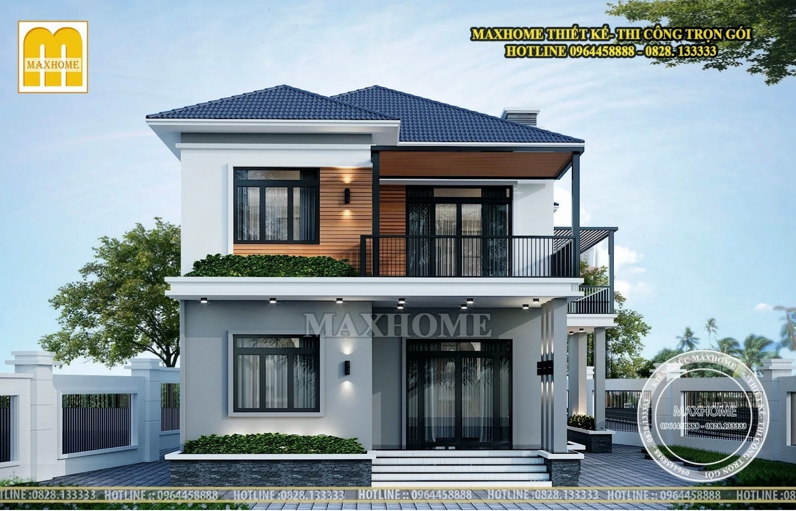Nhà mái Nhật đẹp với kiến trúc hiện đại và sang trọng