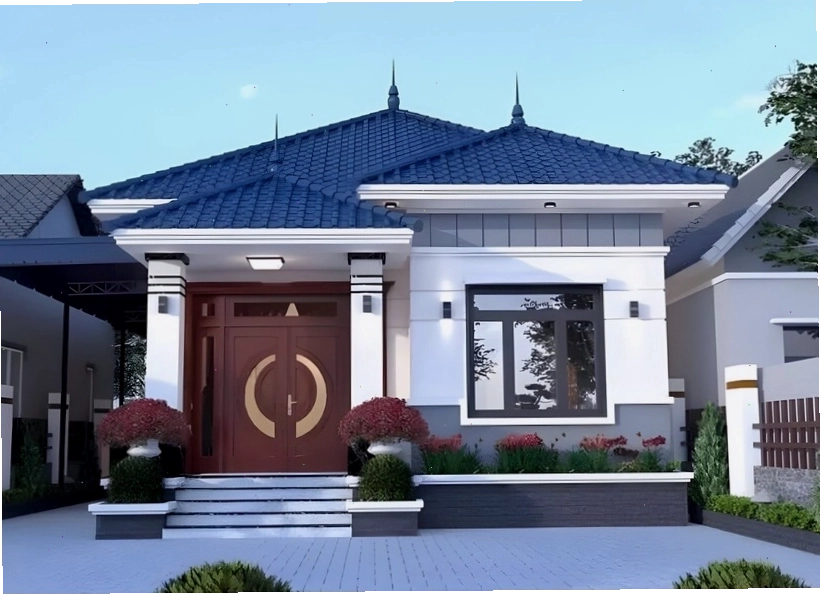Nhà mái Nhật với kiểu dáng độc đáo và bắt mắt