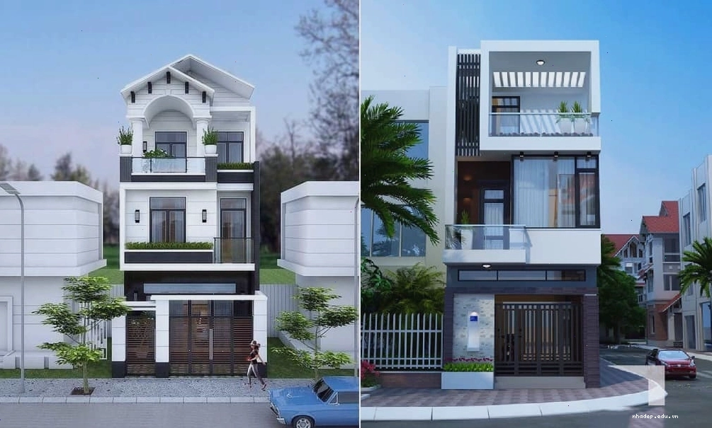 Nhà ống 3 tầng có sân thượng với thiết kế thông minh