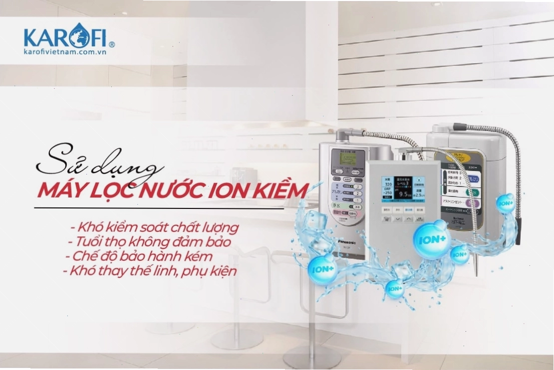 Những vấn đề tiềm ẩn khi sử dụng máy lọc nước ion kiềm nội địa Nhật