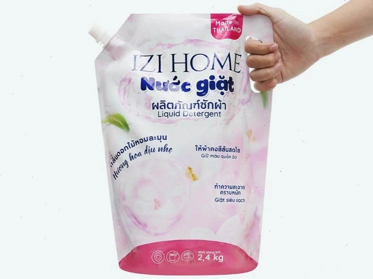 Nước giặt Izi Home dịu nhẹ an toàn cho da