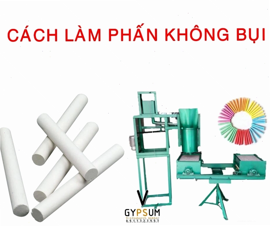 Phấn không bụi làm từ thạch cao