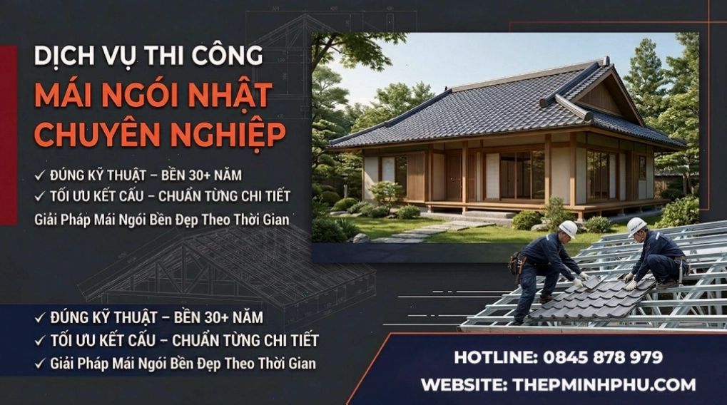 Quy trình thi công mái nhật chuẩn kỹ thuật