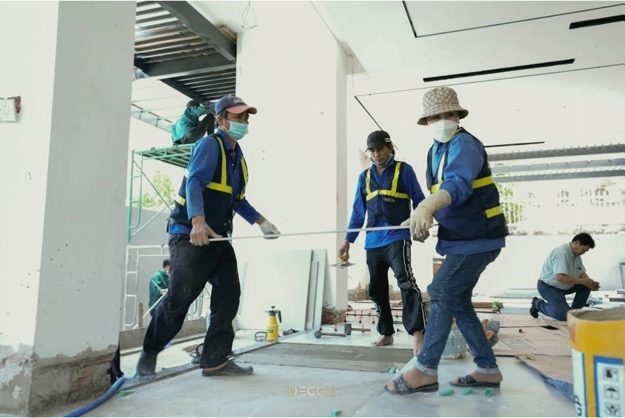 Quy trình thi công nhà phố chi tiết với các bước xây dựng kết cấu