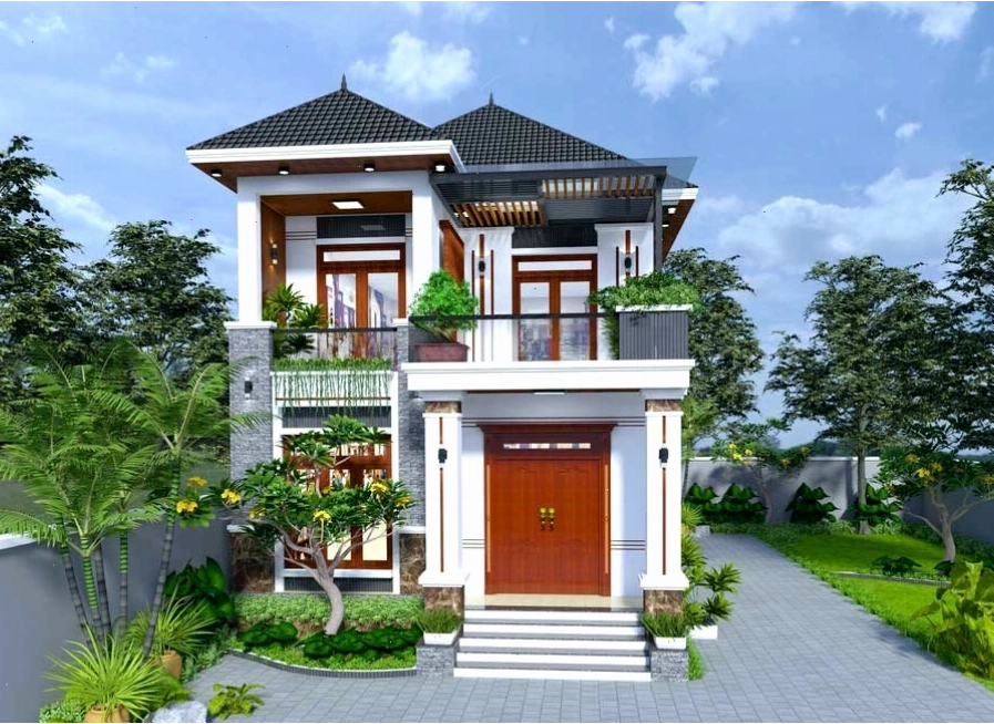 Sự đa dạng phong cách kiến trúc của nhà mái Thái 2 tầng