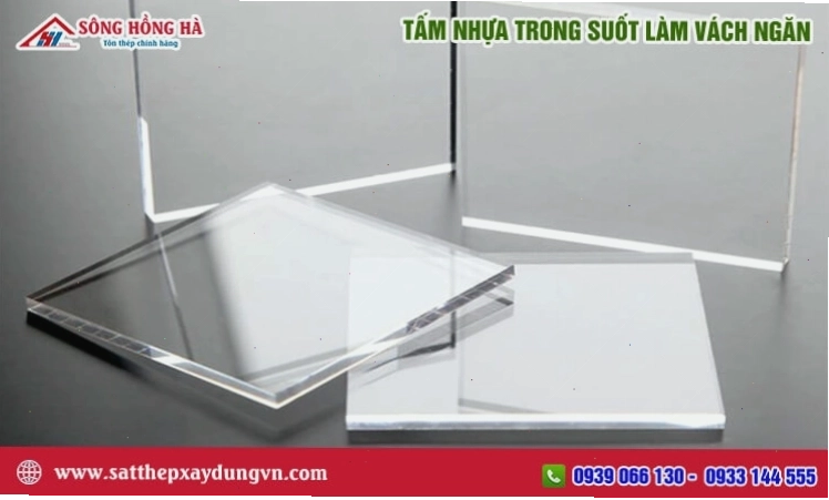 Tấm nhựa trong suốt làm vách ngăn