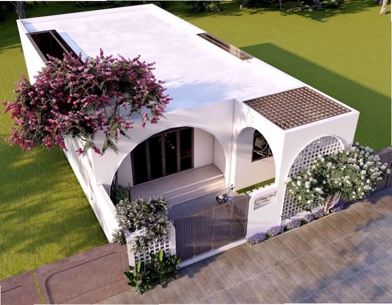 Thiết kế mái vòm cánh buồm độc đáo