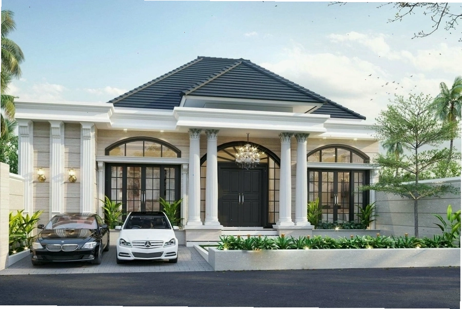 Thiết kế mặt bằng nhà mái Nhật 1 tầng 3 phòng ngủ hiện đại, tinh tế