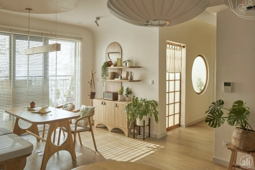 Thiết kế phòng khách hiện đại với ánh sáng tự nhiên tràn ngập