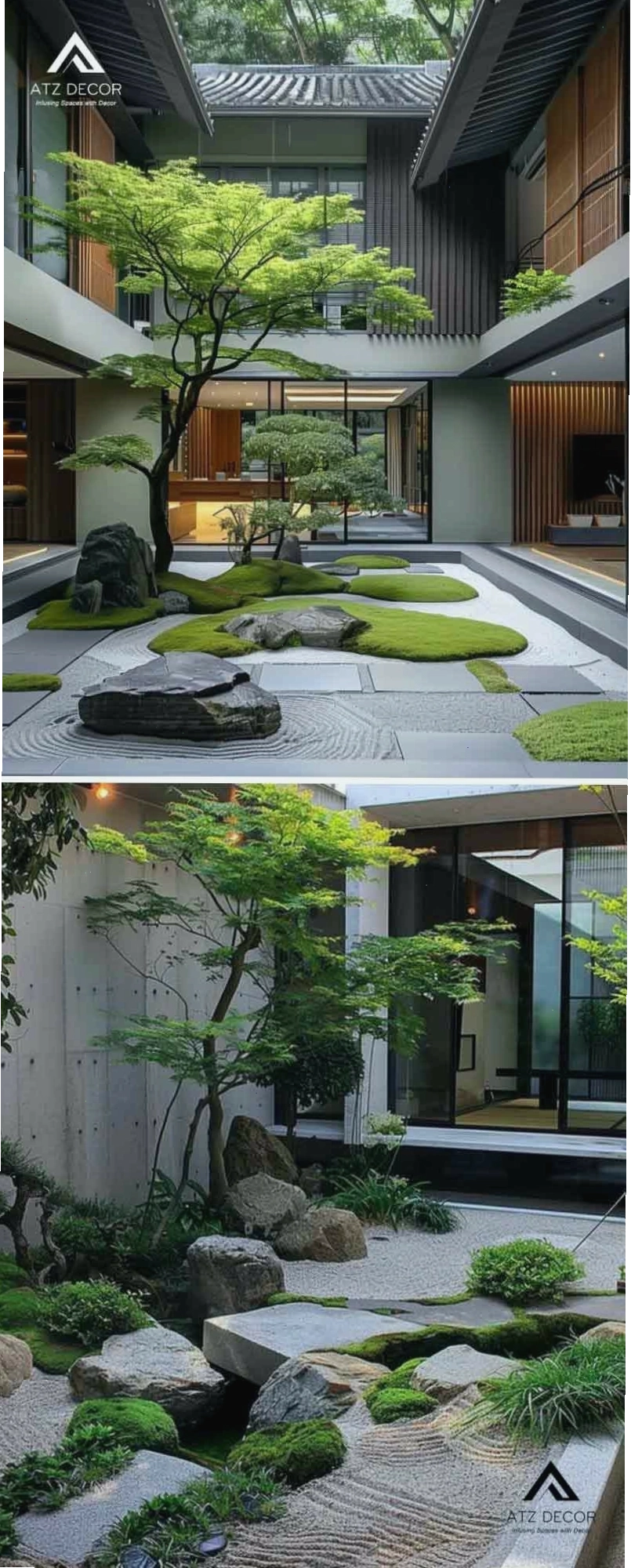 Tiểu cảnh sân vườn kiểu Nhật tối giản