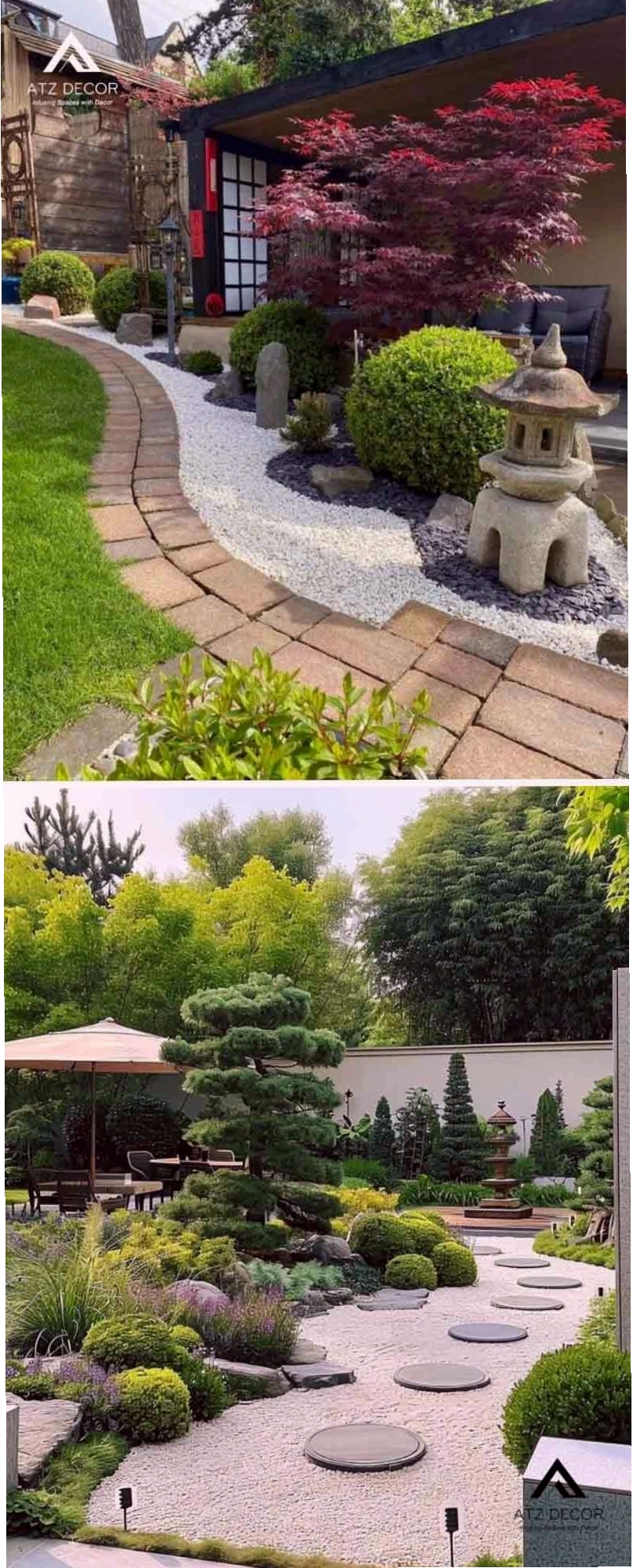 Tiểu cảnh sân vườn Nhật Bản hiện đại