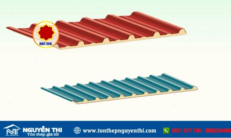 Tôn PU 3 lớp cách nhiệt, mang lại không gian sống mát mẻ cho nhà mái Nhật