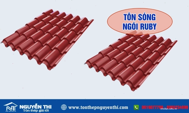 Tôn sóng ngói Ruby, thẩm mỹ cao