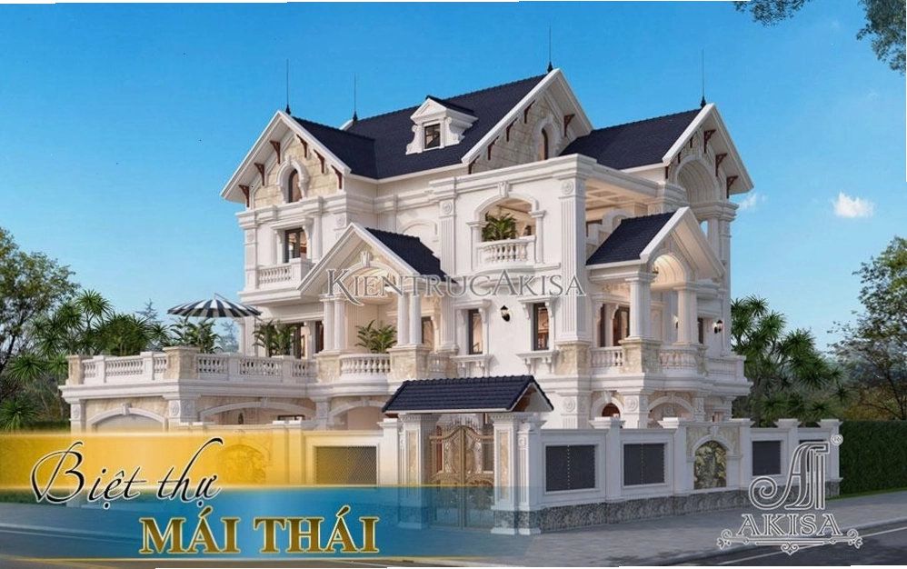 Tổng hợp các mẫu thiết kế biệt thự mái Thái đẹp và tinh tế