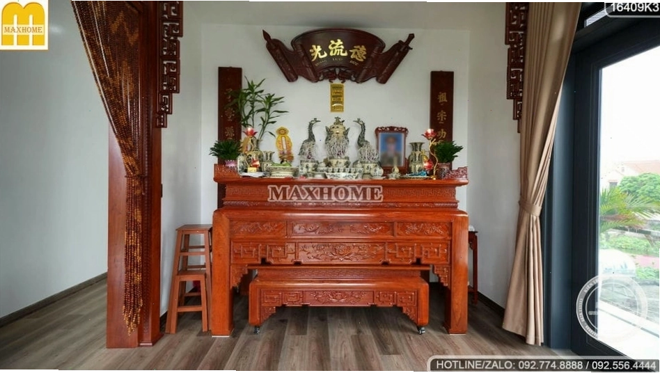 Tổng quan kiến trúc nhà mái lệch 2 tầng