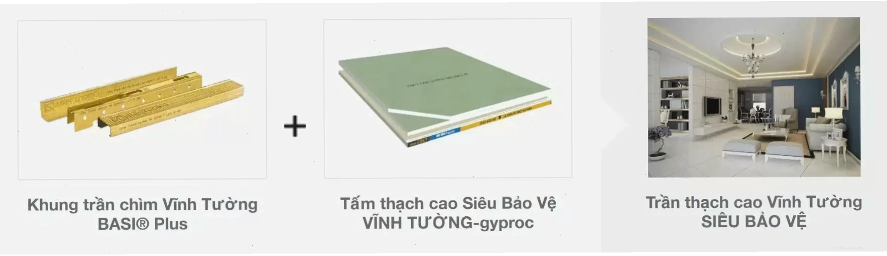 Trần thạch cao Vĩnh Tường cho không gian nội thất nhà mái Nhật