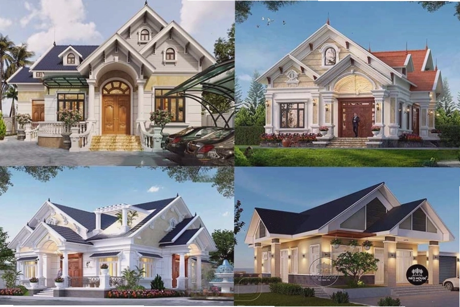 Tư vấn thiết kế biệt thự mái thái 1 tầng chuyên nghiệp
