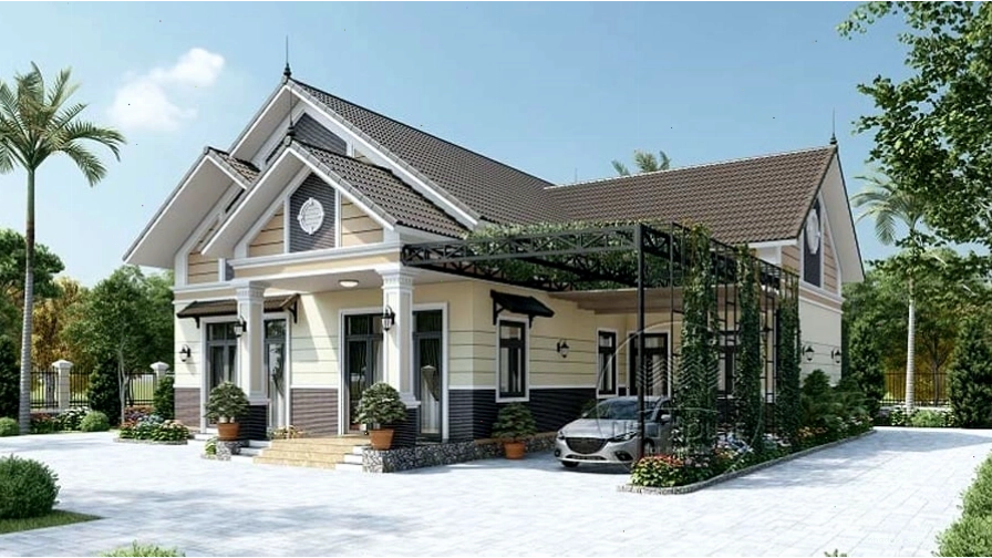 Ưu điểm khi xây dựng nhà cấp 4 mái thái chữ L