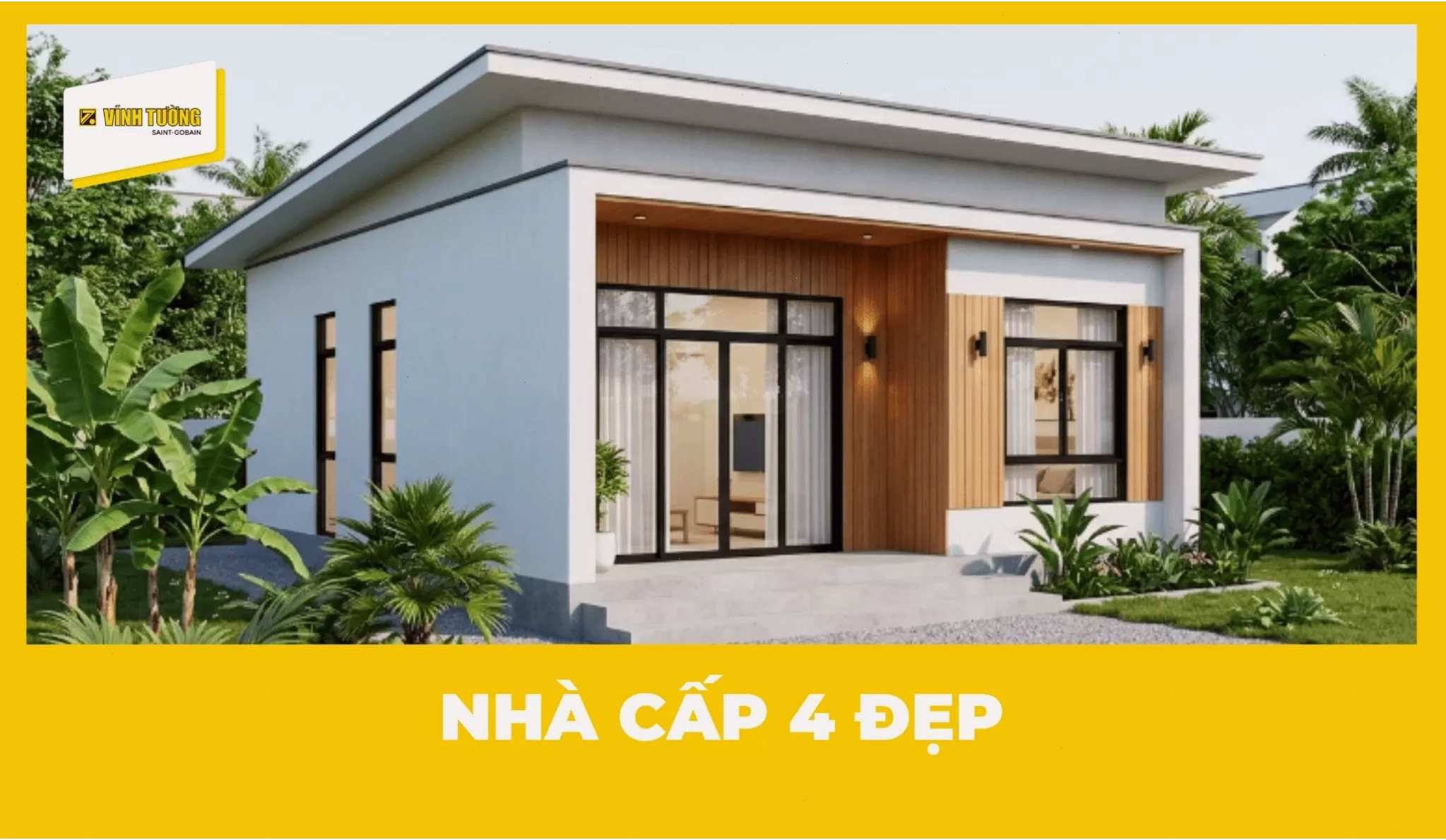 Xu hướng mẫu nhà cấp 4 đẹp, hiện đại, đơn giản năm 2026