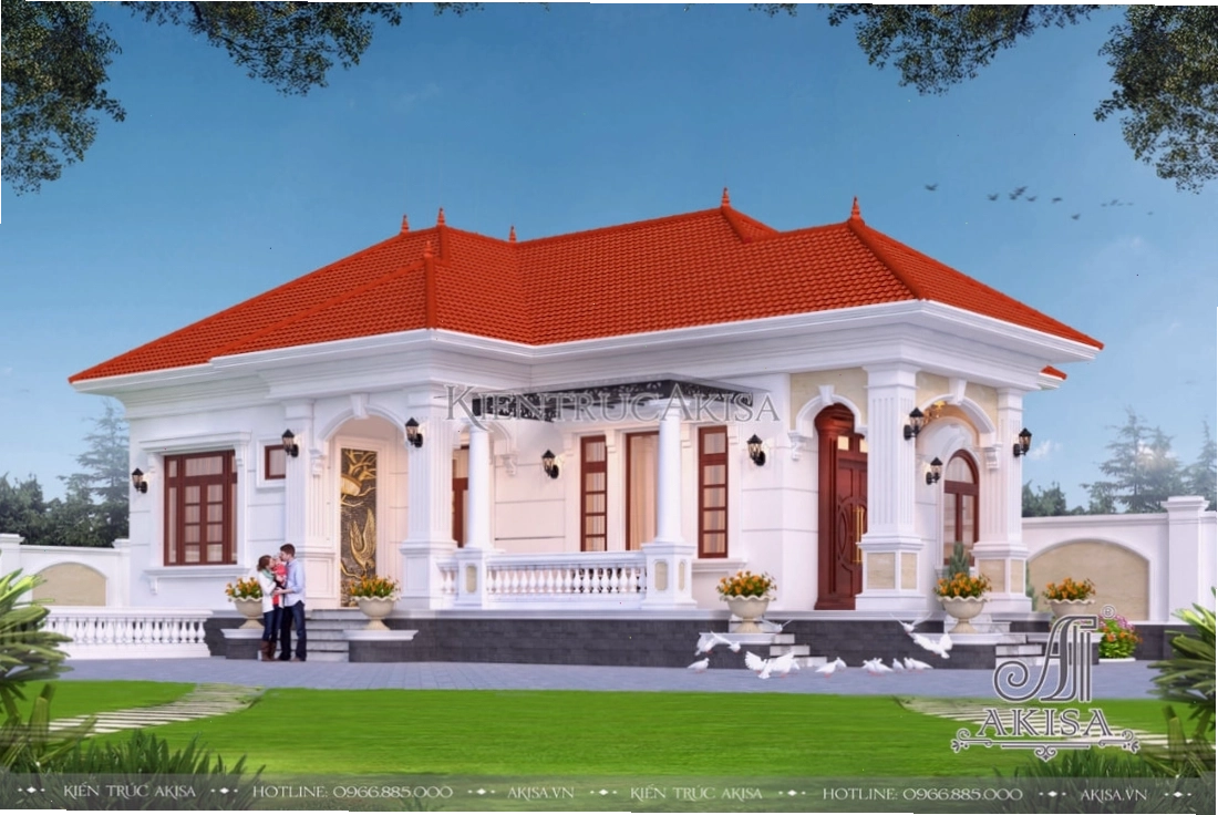 Xu hướng nhà mái nhật 1 tầng chữ L tối ưu không gian mở