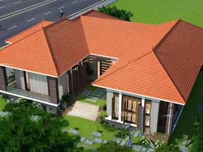 Những ảnh mẫu nhà mái thái chữ u độc đáo cho gia đình bạn