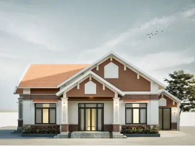 Tổng hợp ảnh mẫu nhà nóc thái cuốn hút nhất hiện nay