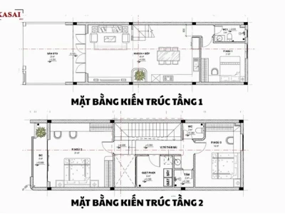 Bản Vẽ Nhà Lệch Tầng 5x20: Giải Pháp Không Gian Độc Đáo 2 Tầng