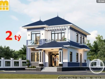 Bản Vẽ Nhà Mái Nhật 2 Tầng Đẹp Hiện Đại Cho Mọi Gia Đình