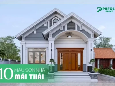 Bí quyết phối màu sơn nhà cấp 4 mái thái đẹp và sang trọng 2026