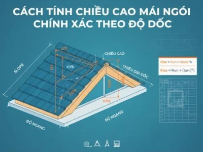 Cách Tính Chiều Cao Nhà Mái Nhật Chuẩn Kỹ Thuật Và Thẩm Mỹ