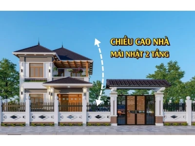 Chiều Cao Nhà Mái Nhật 2 Tầng Đẹp Chuẩn Phong Thủy 2026