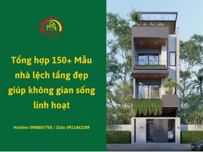 Khám phá mặt cắt nhà lệch tầng và những mẫu thiết kế độc đáo 2026
