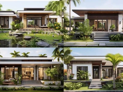 Mặt Tiền Nhà Cấp 4 Mái Bằng: Phong Cách Hiện Đại và Tối Ưu Công Năng 2026